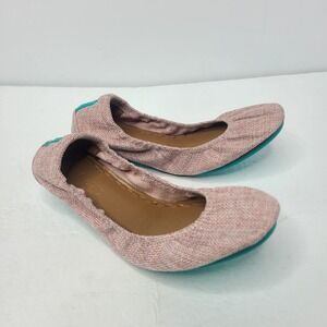 Tieks by Gavrieli Palm Springs Pink Textile Ballet Flats Size 8 Womens